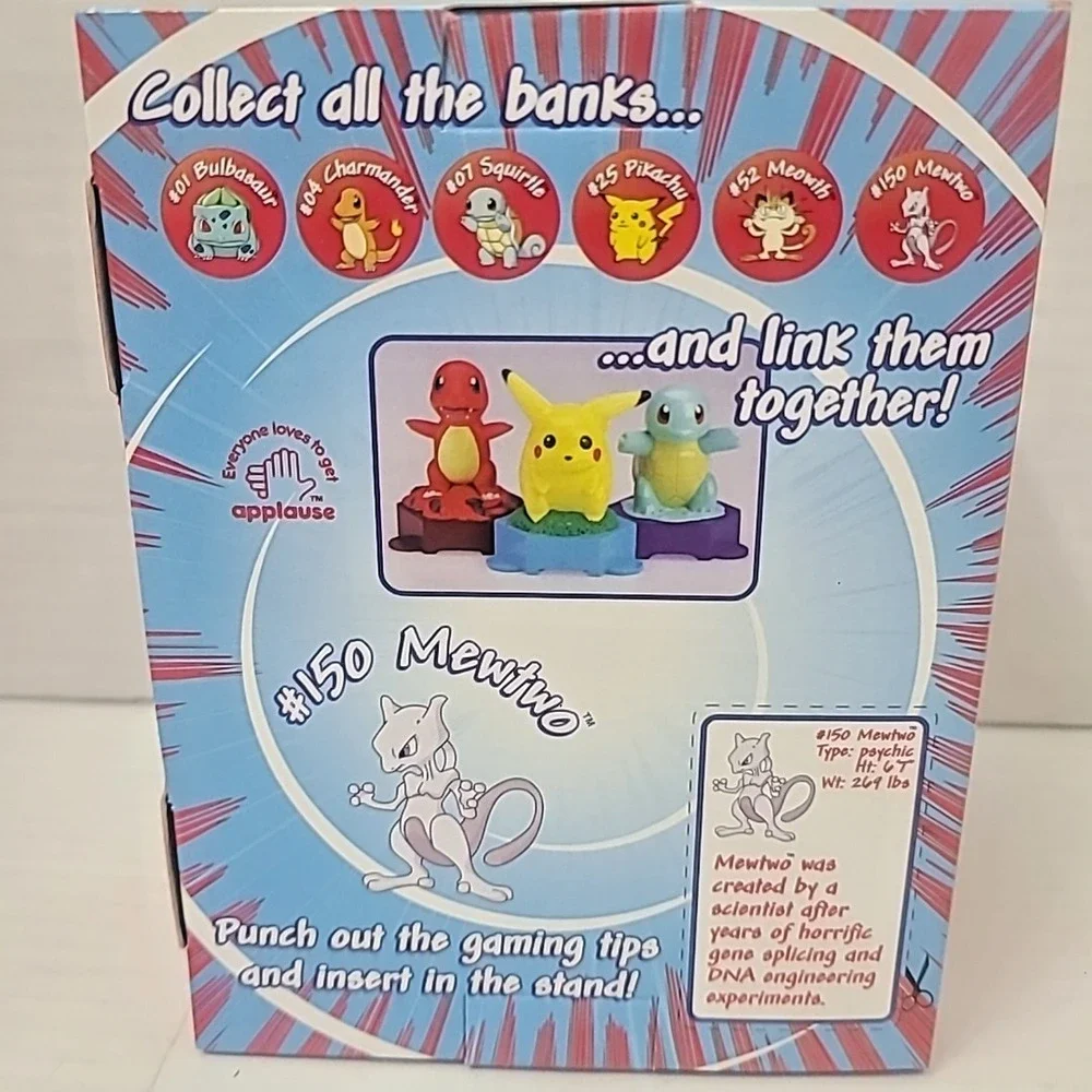 1998 Pokemon Bank By Applause Mewtwo #150 Limited Edition NEW Sealed - Picture 3 of 5
